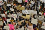 January 2017 Rally at Syracuse airport against Trump's Muslim ban. Photo: Kathe Harrington